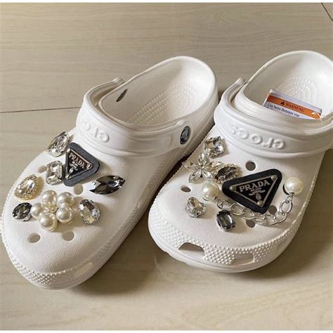 prada crocs shoes|Prada Crocs charms.